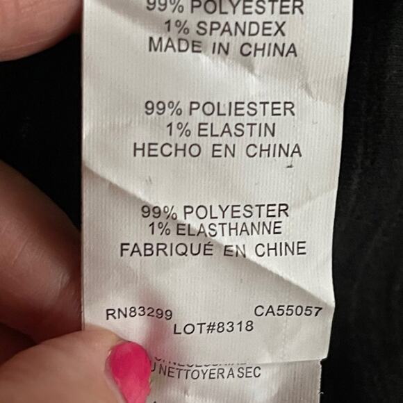 Isaac Mizrahi Short Sleeve Black and White Stripe Tunic Top Size Medium NWT - Picture 6 of 8